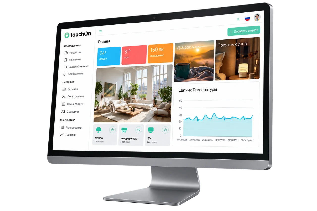 Панель администратора TouchOn